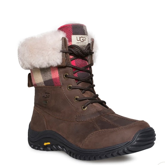 NIB Women’s UGG Adirondack II Plaid Stout Heavy-duty Winter Boots Multicolors - Picture 2 of 16